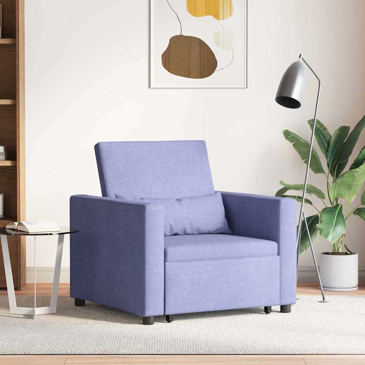 Enkelt Sofa Seng med hjul Jeans Blå 90 x 165 x 87 cm Stof