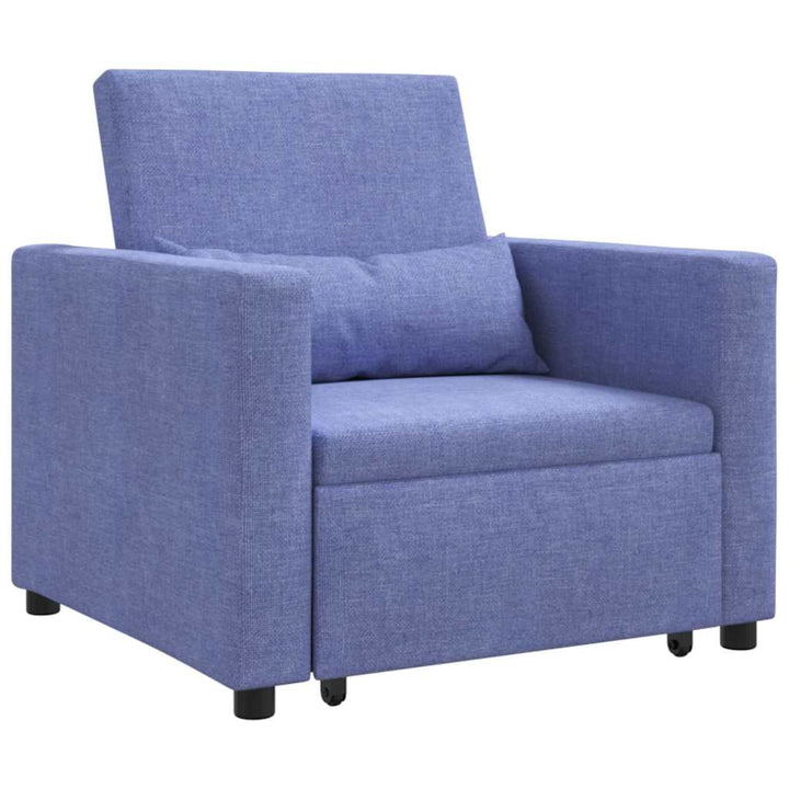 Enkelt Sofa Seng med hjul Jeans Blå 90 x 165 x 87 cm Stof