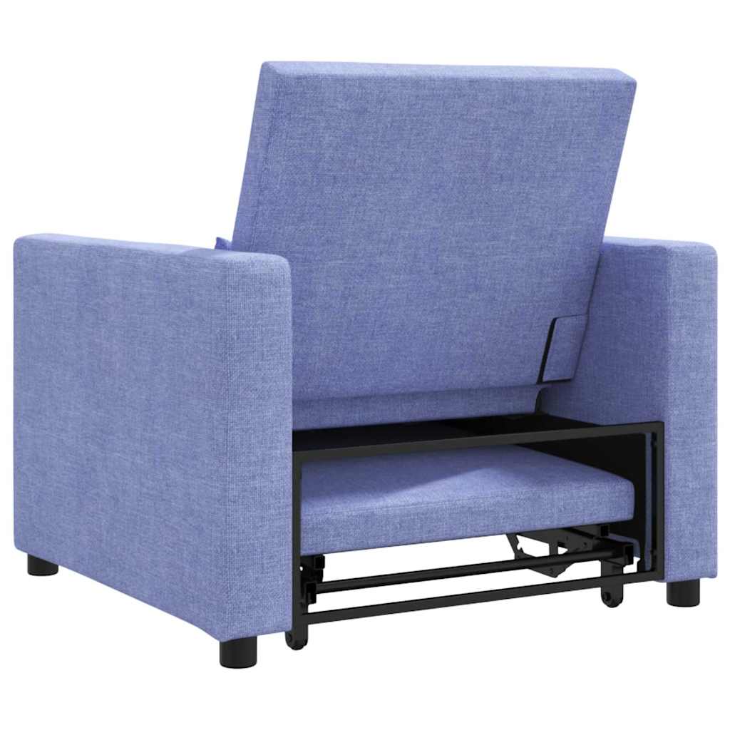 Enkelt Sofa Seng med hjul Jeans Blå 90 x 165 x 87 cm Stof