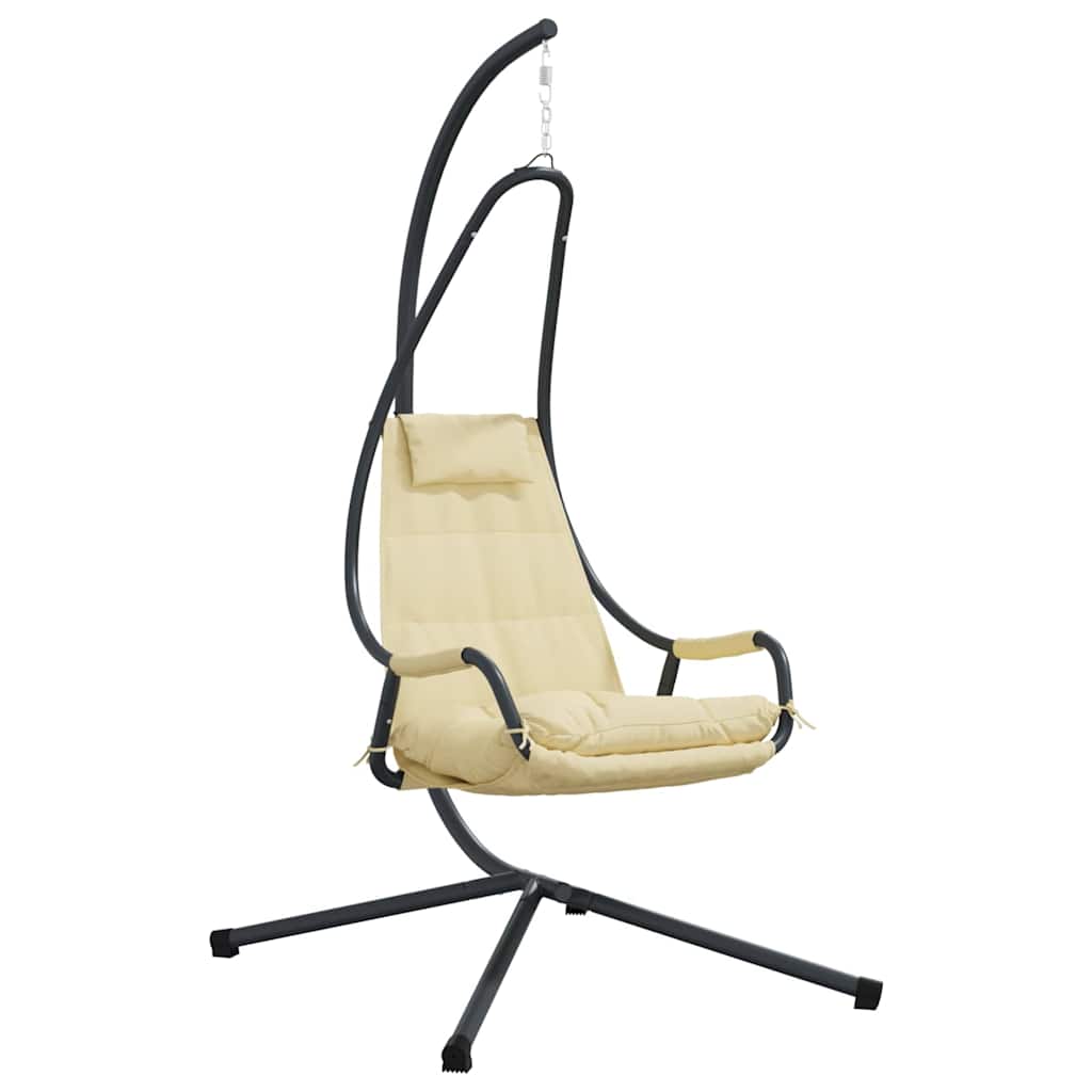 Hængende æggestol Beige 94 x 107 x 196.5 cm Stål