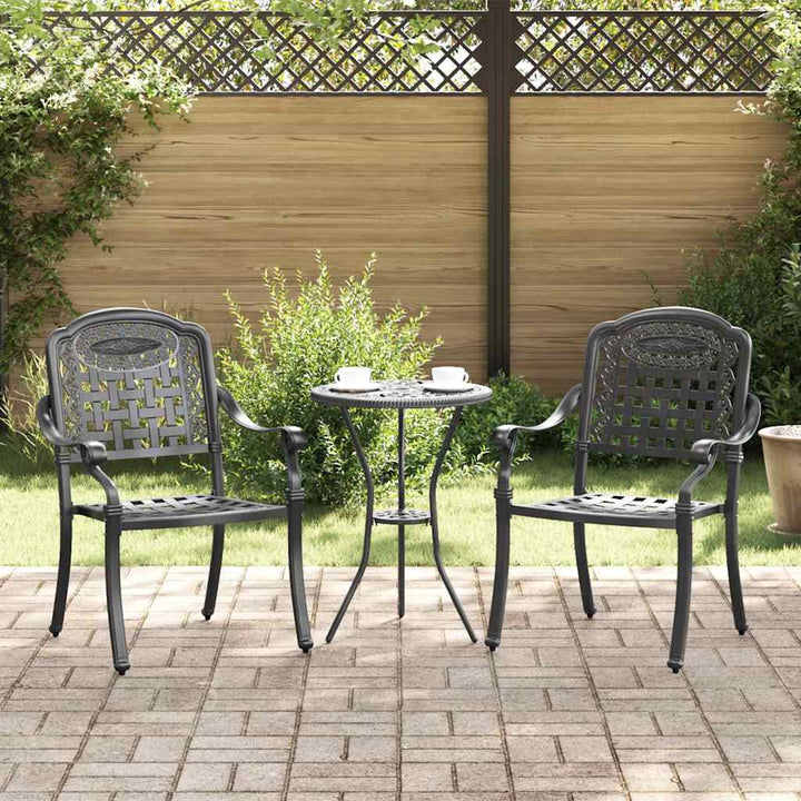Have Stol 2 pcs Sort 55 x 56.5 x 91cm Aluminium