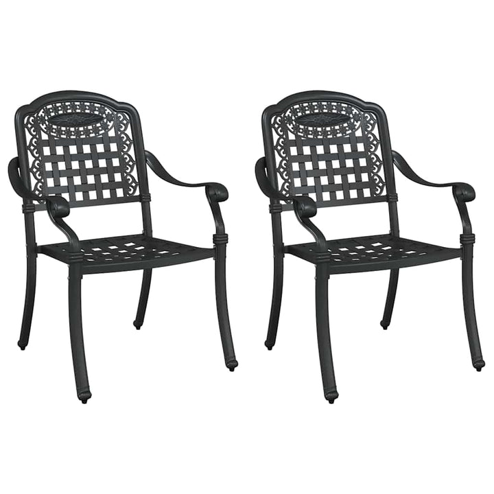 Have Stol 2 pcs Sort 55 x 56.5 x 91cm Aluminium