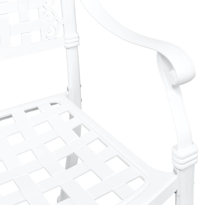Have Stol 2 pcs Hvid 55 x 56.5 x 91cm Aluminium