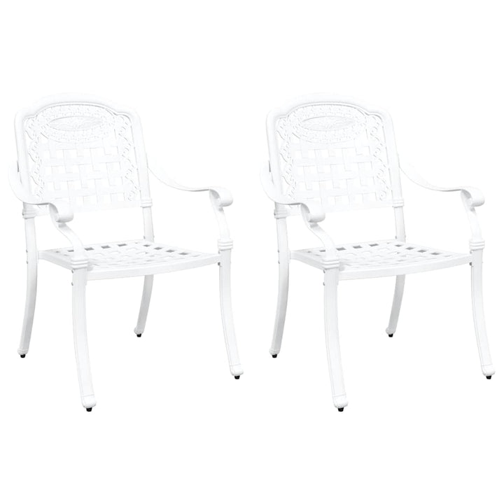 Have Stol 2 pcs Hvid 55 x 56.5 x 91cm Aluminium