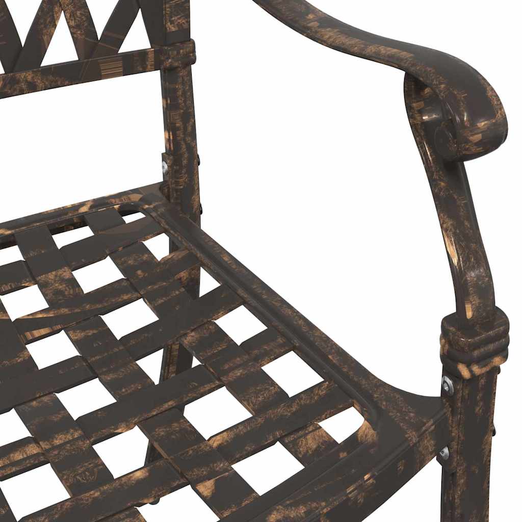 Have Stol med pude 2 pcs Bronze 55 x 56.5 x 91cm Aluminium