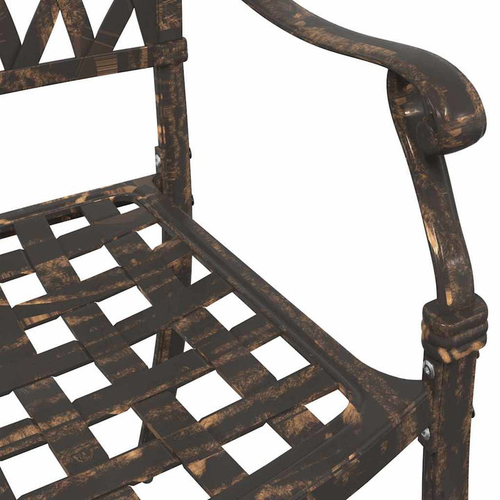 Have Stol med pude 2 pcs Bronze 55 x 56.5 x 91cm Aluminium