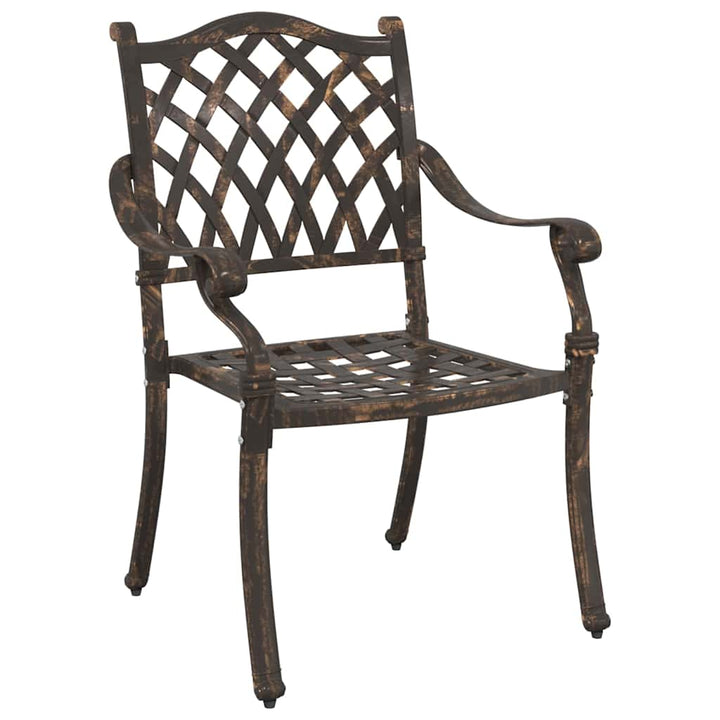 Have Stol med pude 2 pcs Bronze 55 x 56.5 x 91cm Aluminium