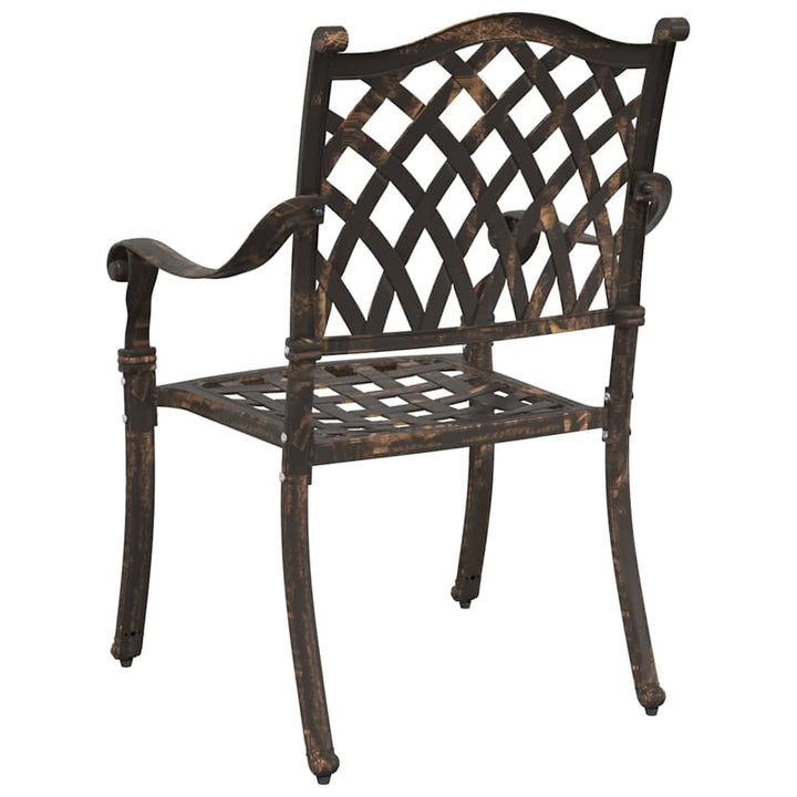 Have Stol med pude 2 pcs Bronze 55 x 56.5 x 91cm Aluminium