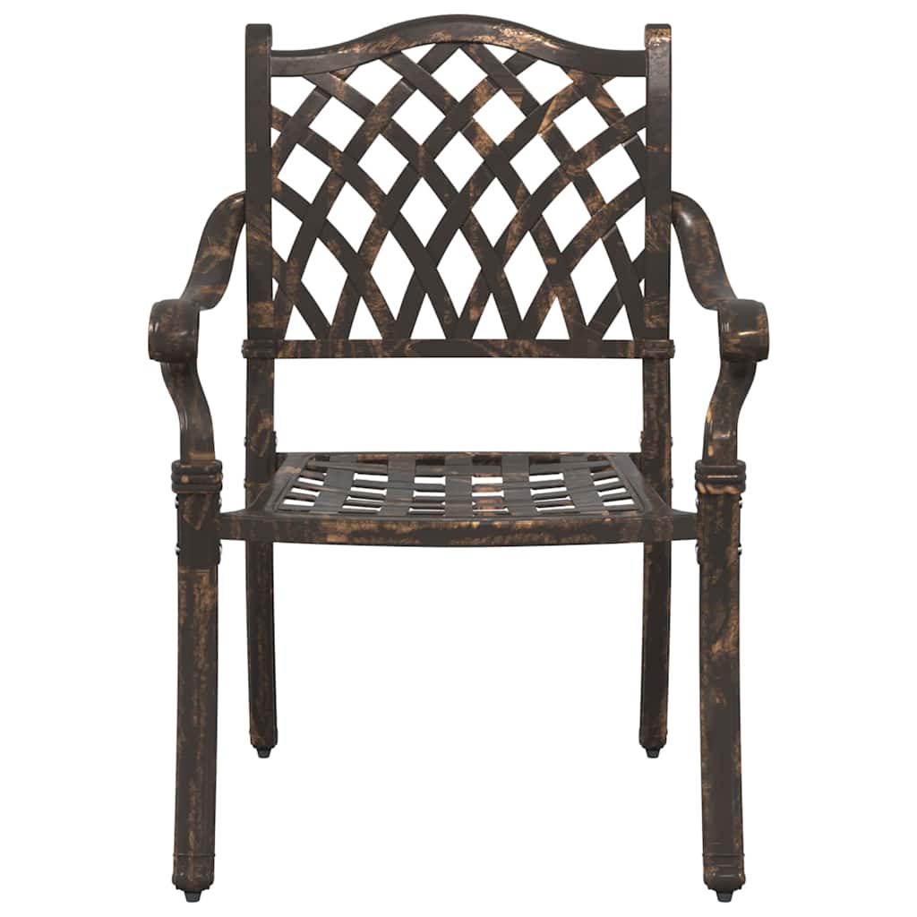 Have Stol med pude 2 pcs Bronze 55 x 56.5 x 91cm Aluminium