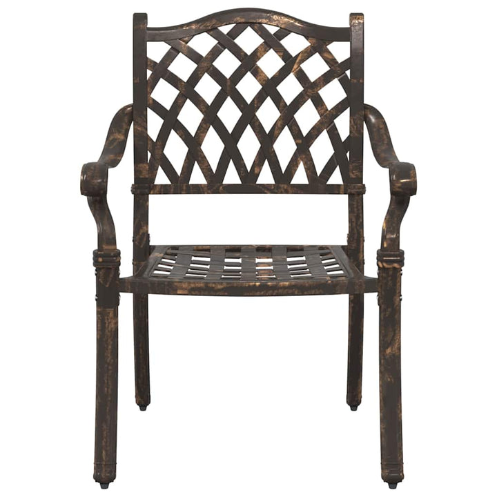 Have Stol med pude 2 pcs Bronze 55 x 56.5 x 91cm Aluminium