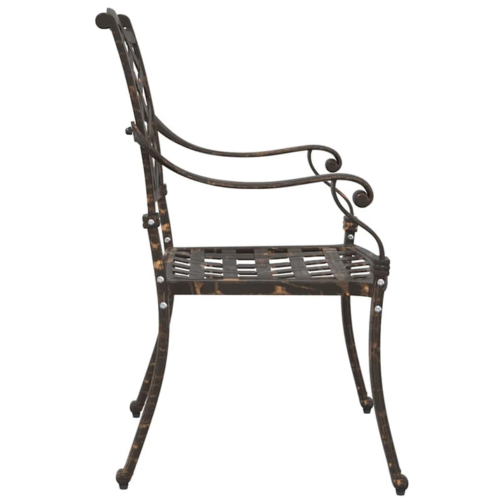 Have Stol med pude 2 pcs Bronze 55 x 56.5 x 91cm Aluminium