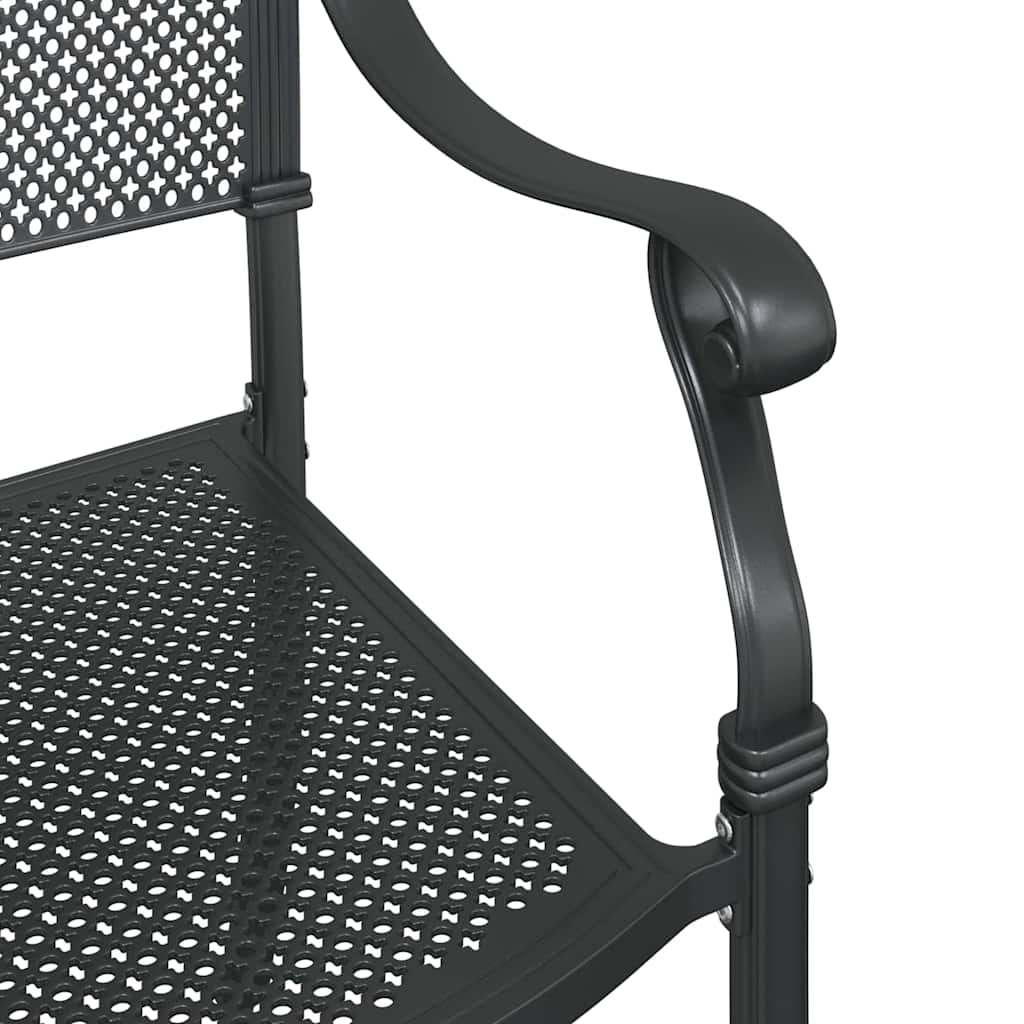 Have Stol 2 pcs Sort 55 x 56.5 x 91cm Aluminium