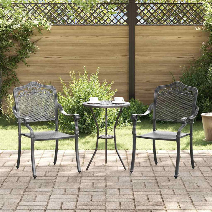 Have Stol 2 pcs Sort 55 x 56.5 x 91cm Aluminium