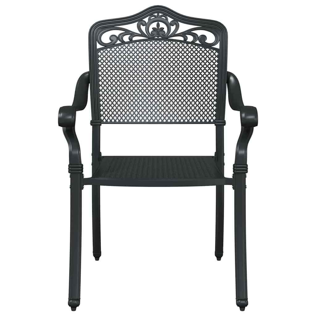 Have Stol 2 pcs Sort 55 x 56.5 x 91cm Aluminium