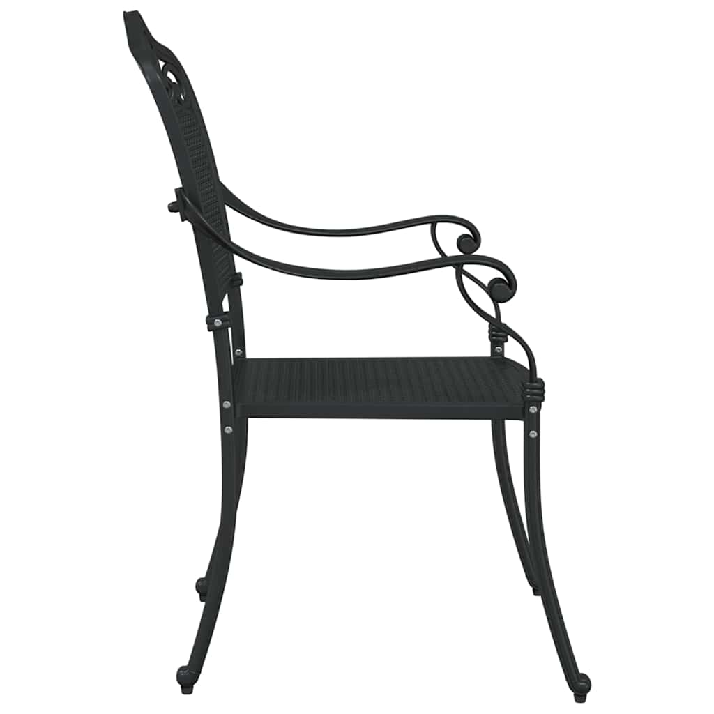 Have Stol 2 pcs Sort 55 x 56.5 x 91cm Aluminium