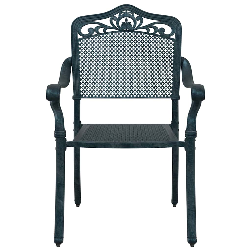Have Stol 2 pcs Grøn 55 x 56.5 x 91cm Aluminium