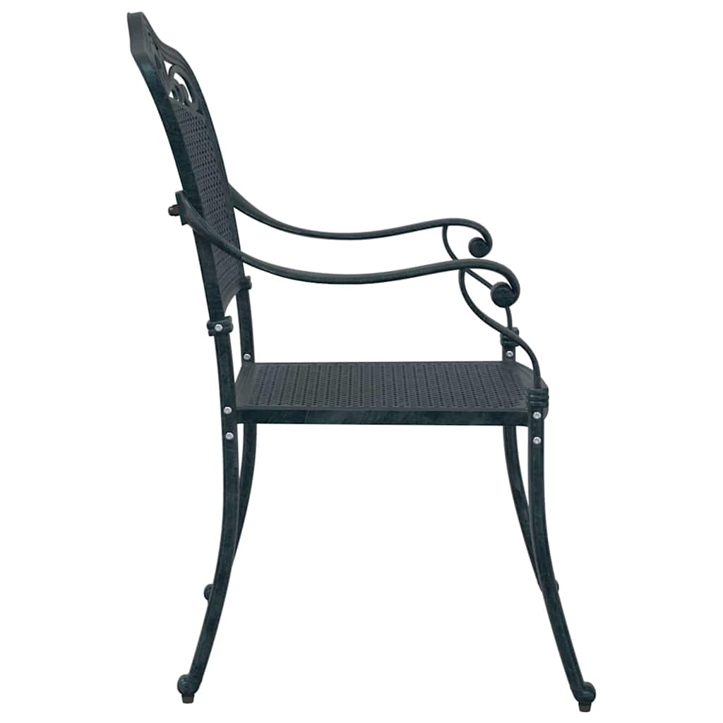Have Stol 2 pcs Grøn 55 x 56.5 x 91cm Aluminium