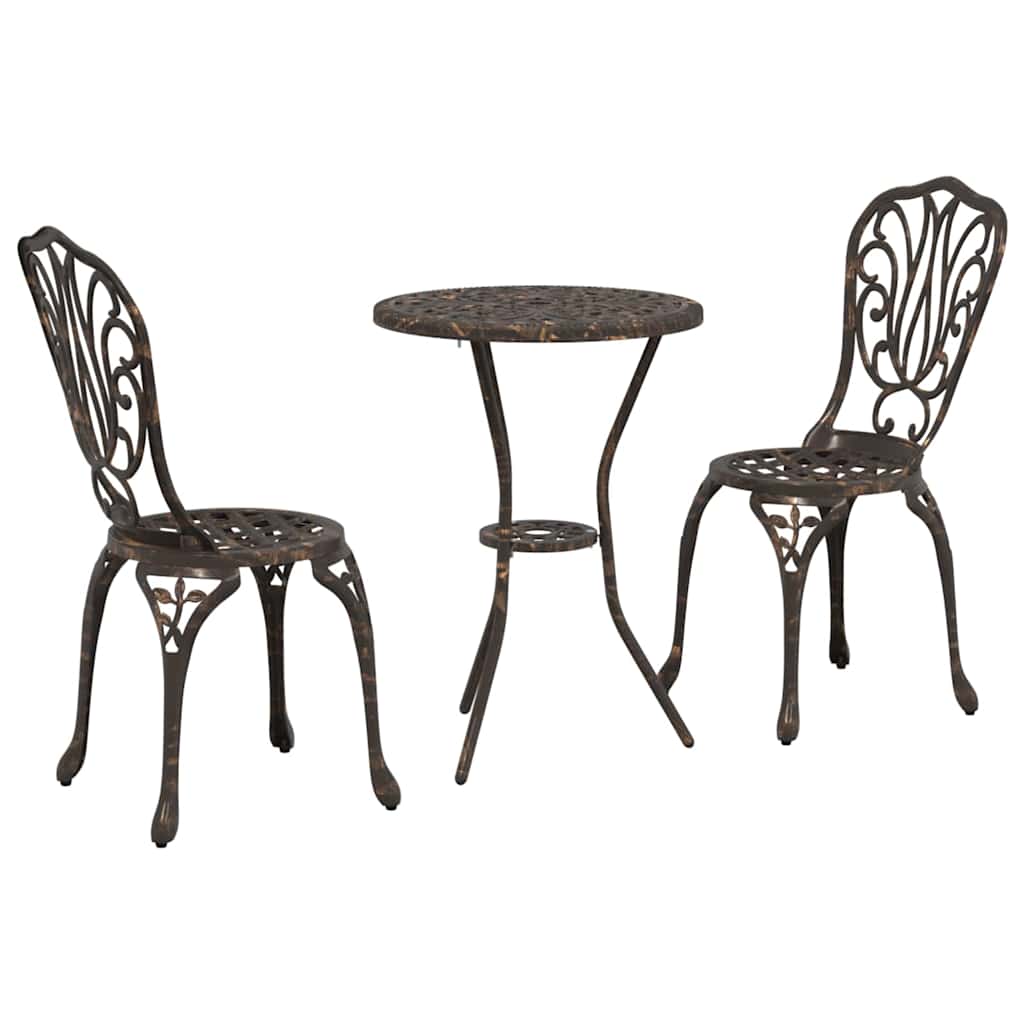 Have Bistro Sæt 3 pcs Bronze Aluminium
