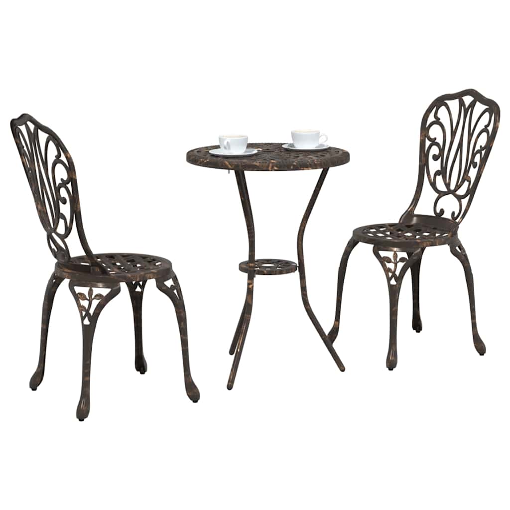 Have Bistro Sæt 3 pcs Bronze Aluminium