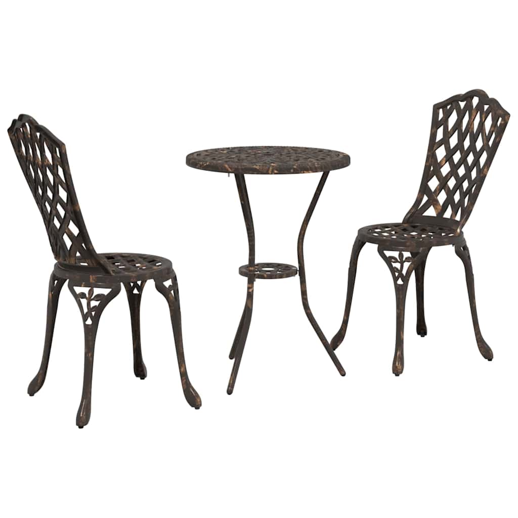 Have Bistro Sæt 3 pcs Bronze Aluminium