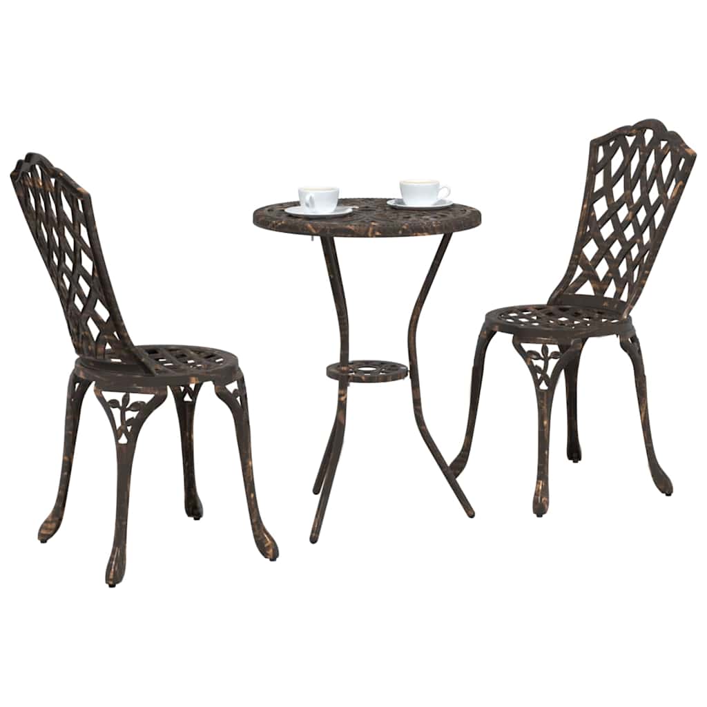 Have Bistro Sæt 3 pcs Bronze Aluminium