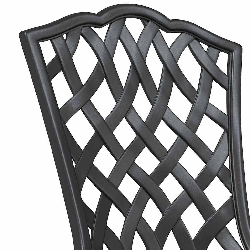Have Stol 2 pcs Sort 55 x 56.5 x 91cm Aluminium
