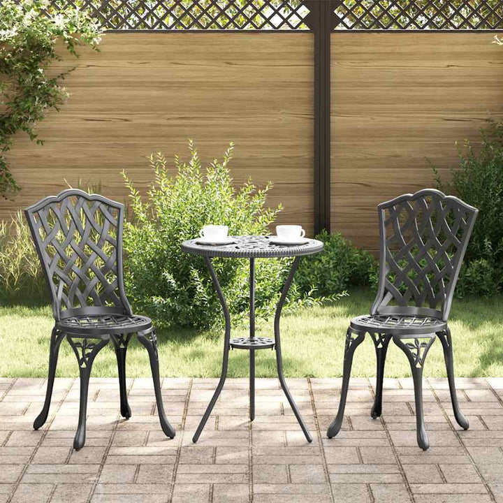 Have Stol 2 pcs Sort 55 x 56.5 x 91cm Aluminium