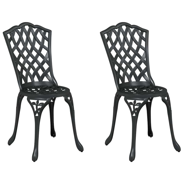 Have Stol 2 pcs Sort 55 x 56.5 x 91cm Aluminium
