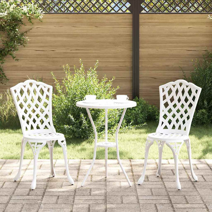Have Stol 2 pcs Hvid 55 x 56.5 x 91cm Aluminium