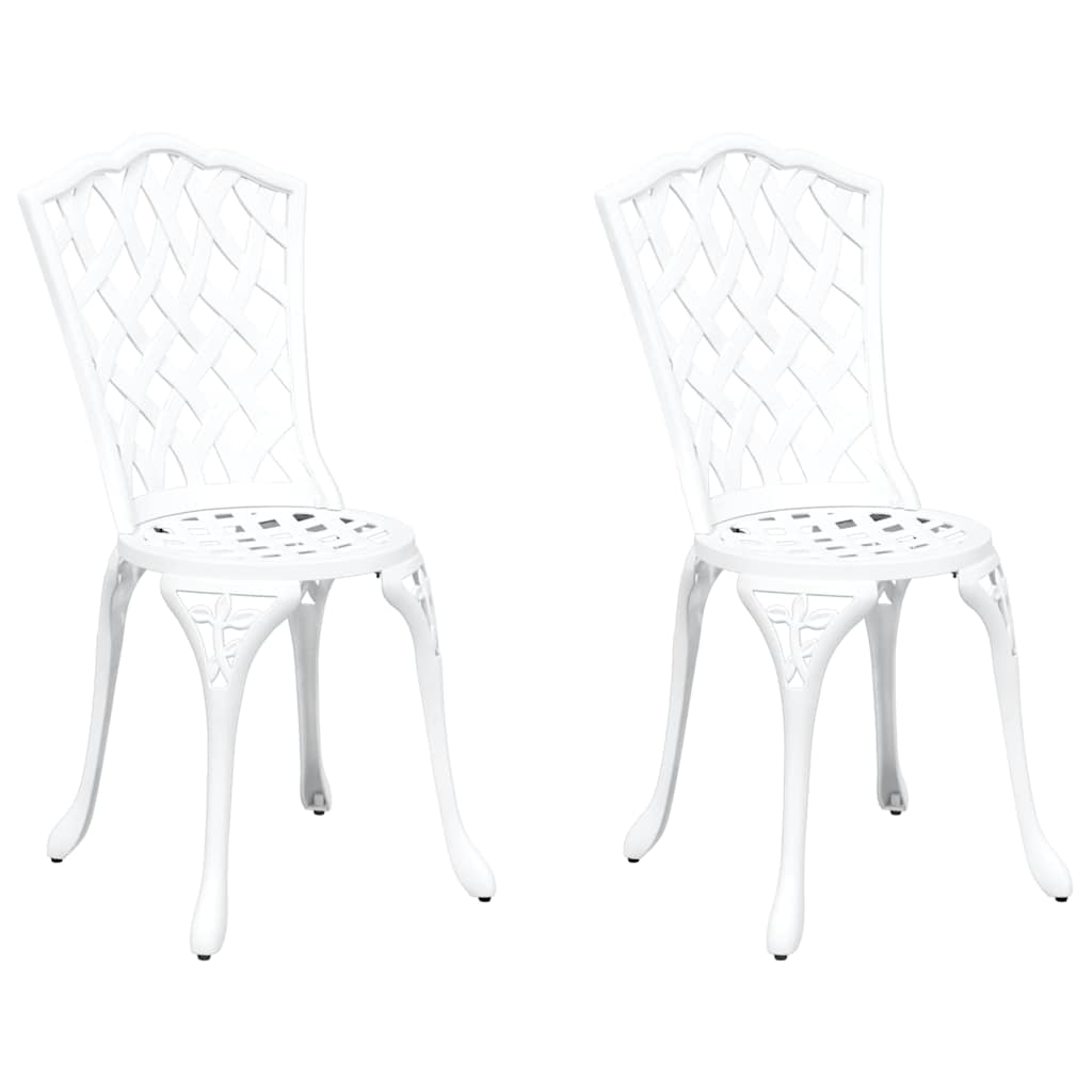 Have Stol 2 pcs Hvid 55 x 56.5 x 91cm Aluminium