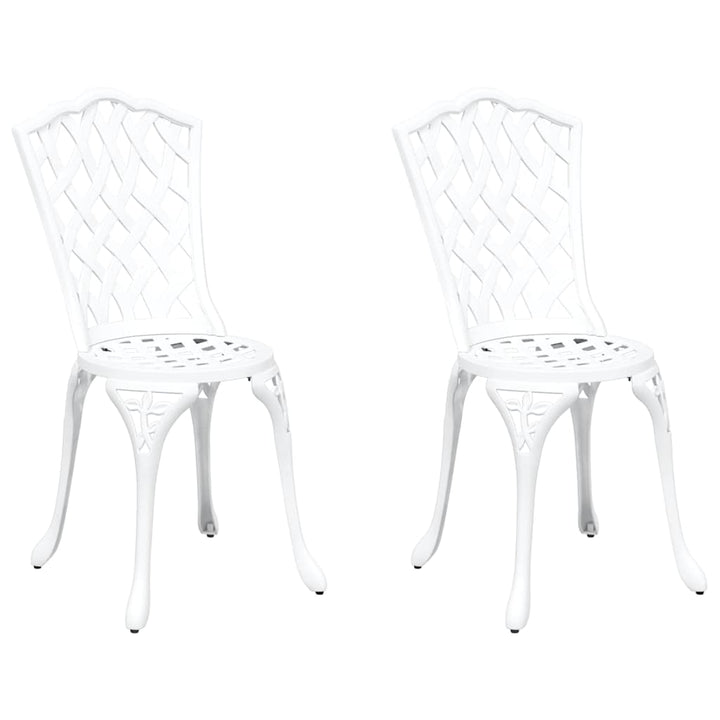 Have Stol 2 pcs Hvid 55 x 56.5 x 91cm Aluminium