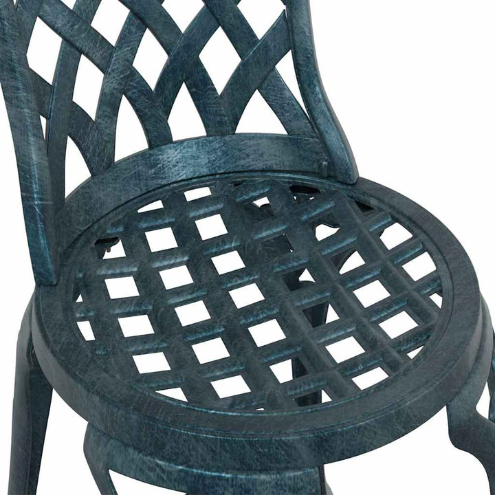 Have Stol med pude 2 pcs Grøn 55 x 56.5 x 91cm Aluminium