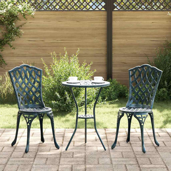 Have Stol med pude 2 pcs Grøn 55 x 56.5 x 91cm Aluminium