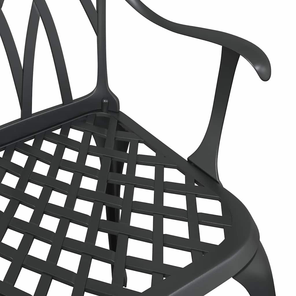 Have Stol 2 pcs Sort 55 x 56.5 x 91cm Aluminium