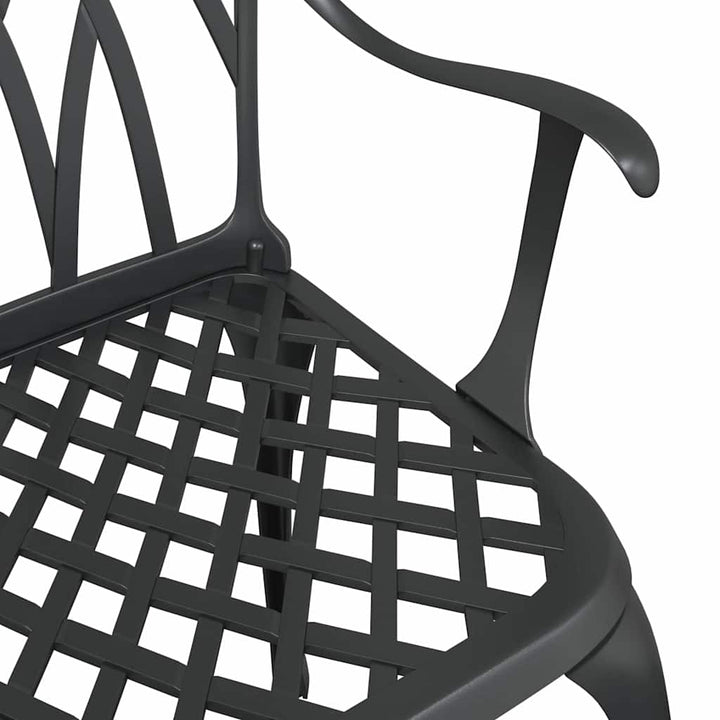 Have Stol 2 pcs Sort 55 x 56.5 x 91cm Aluminium