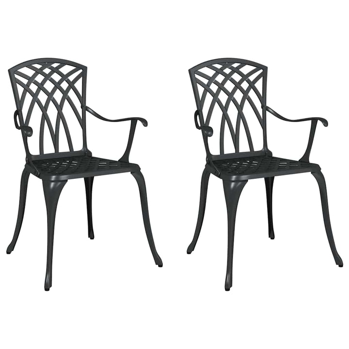 Have Stol 2 pcs Sort 55 x 56.5 x 91cm Aluminium