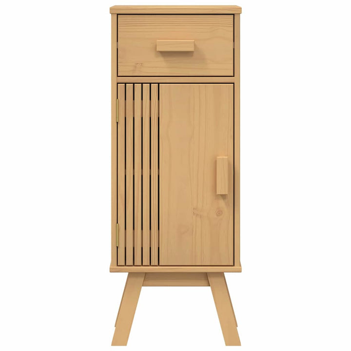 Badeværelsessæt 2 pcs Brun 114 x 43 x 73.5 cm Massivt fyrretræ