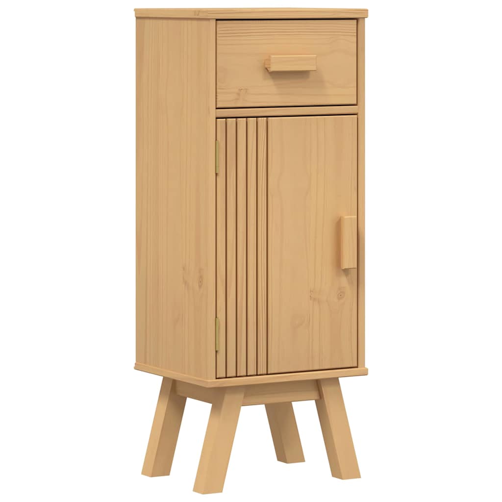 Badeværelsessæt 3 pcs Brun 114 x 43 x 73.5 cm Massivt fyrretræ
