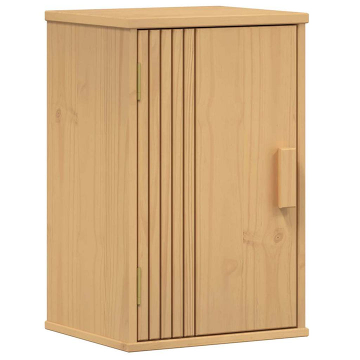 Badeværelsessæt 3 pcs Brun 114 x 43 x 73.5 cm Massivt fyrretræ