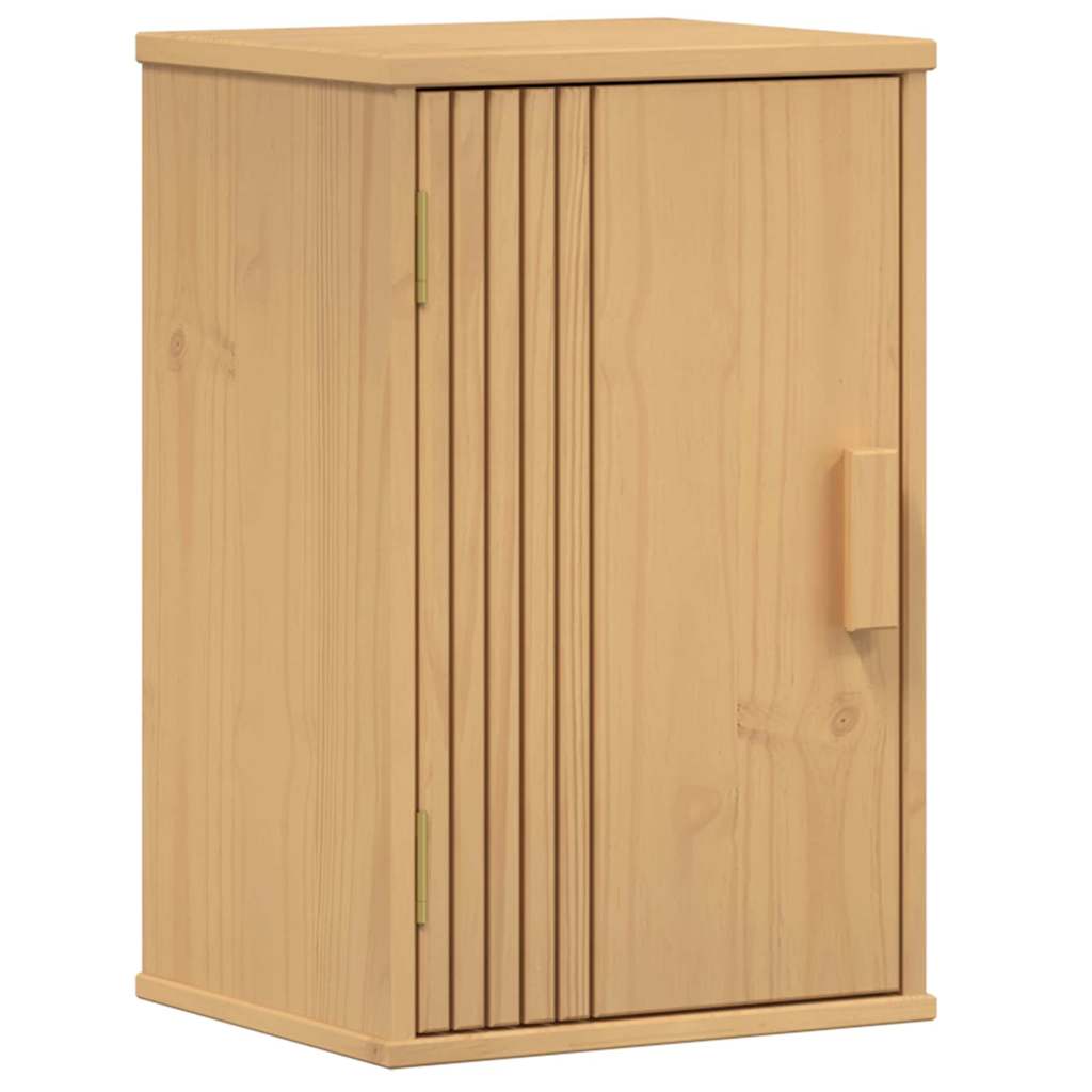 Badeværelsessæt 4 pcs Brun 114 x 43 x 73.5 cm Massivt fyrretræ