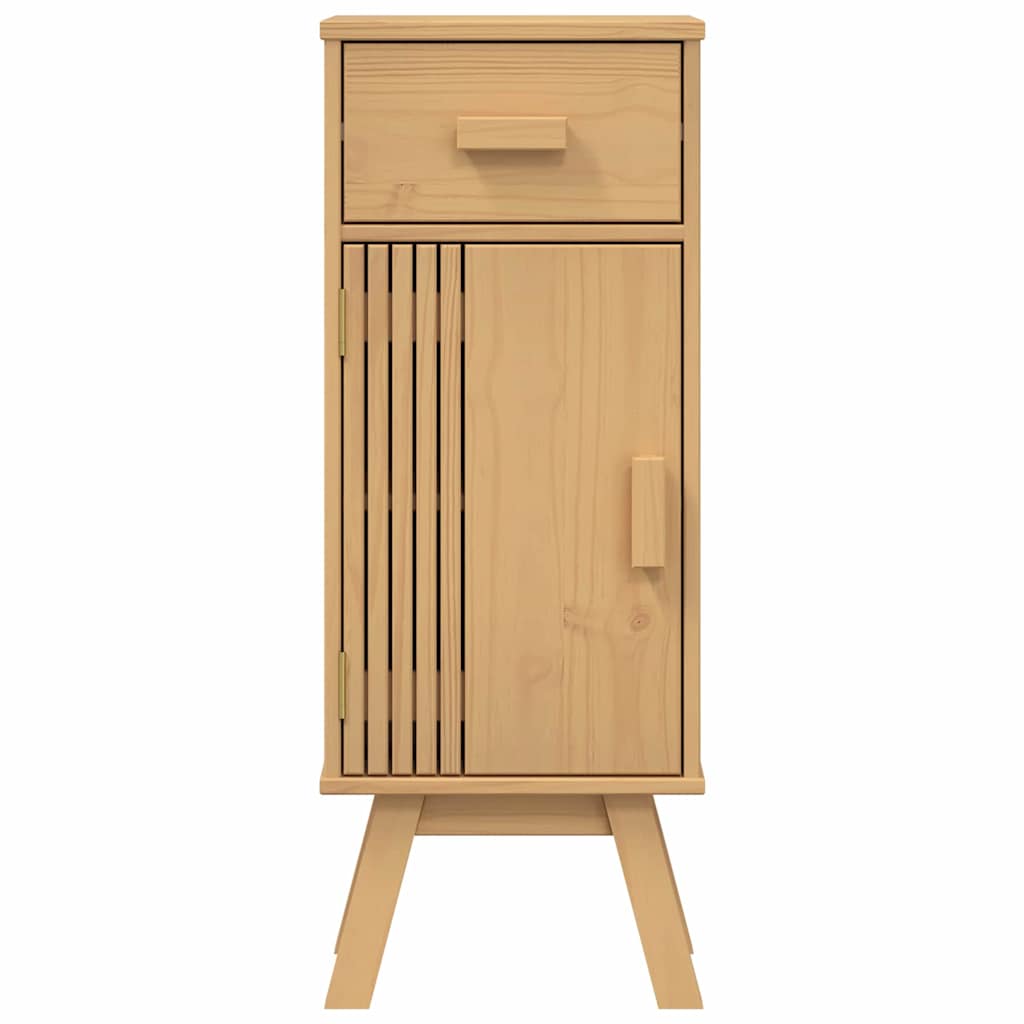Badeværelsessæt 4 pcs Brun 114 x 43 x 73.5 cm Massivt fyrretræ