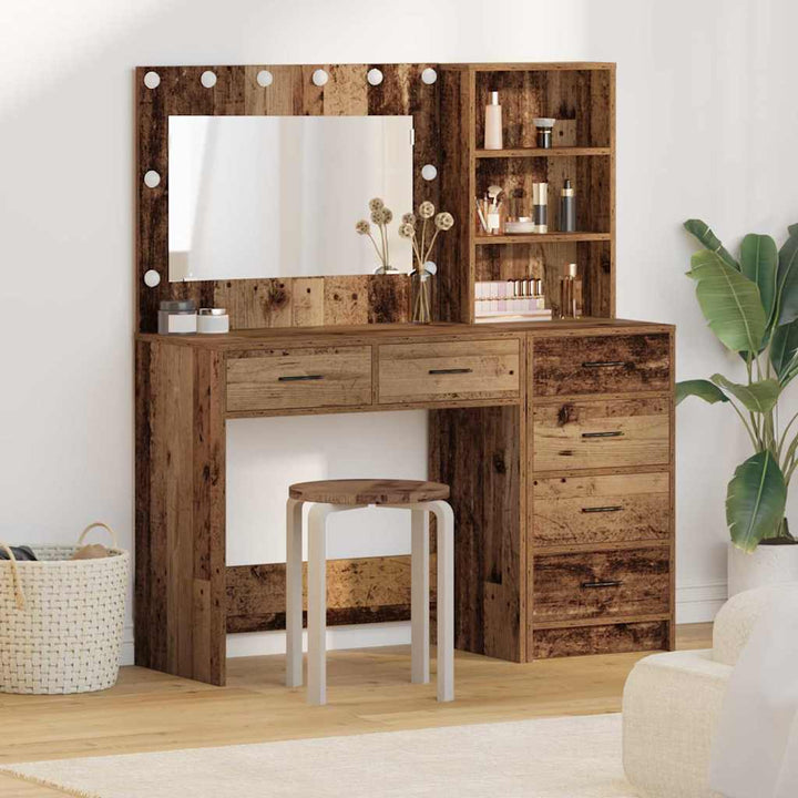 Klædeskab med skuffe Brun 78.5 x 41 x 135 cm Konstrueret træ