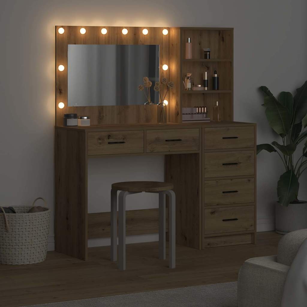 Klædeskab med skuffe Brun 78.5 x 41 x 135 cm Konstrueret træ