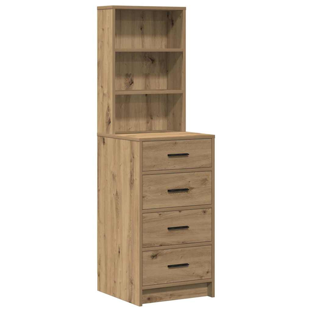 Klædeskab med skuffe Brun 78.5 x 41 x 135 cm Konstrueret træ