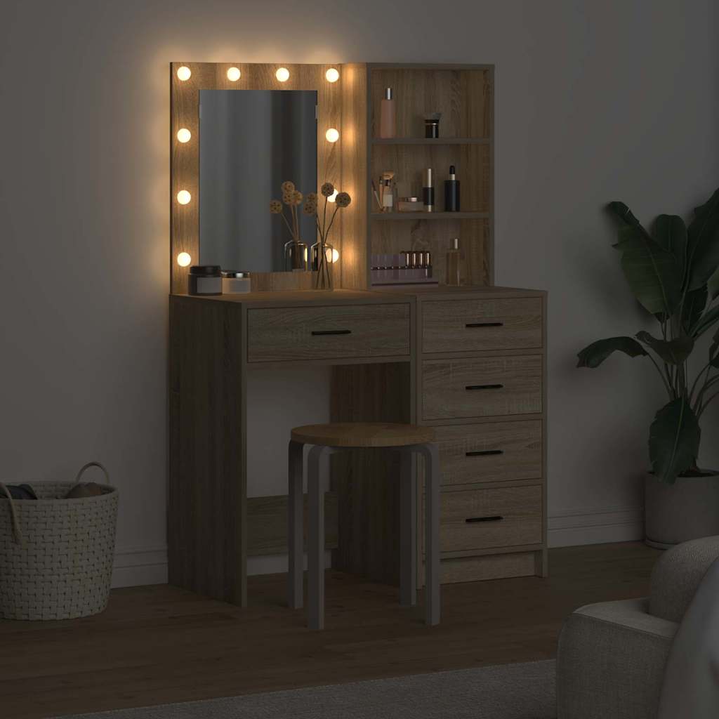 Klædeskab med hylde 2 pcs Brun 50 x 41 x 135 cm Konstrueret træ