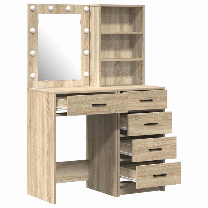 Klædeskab med hylde 2 pcs Brun 50 x 41 x 135 cm Konstrueret træ