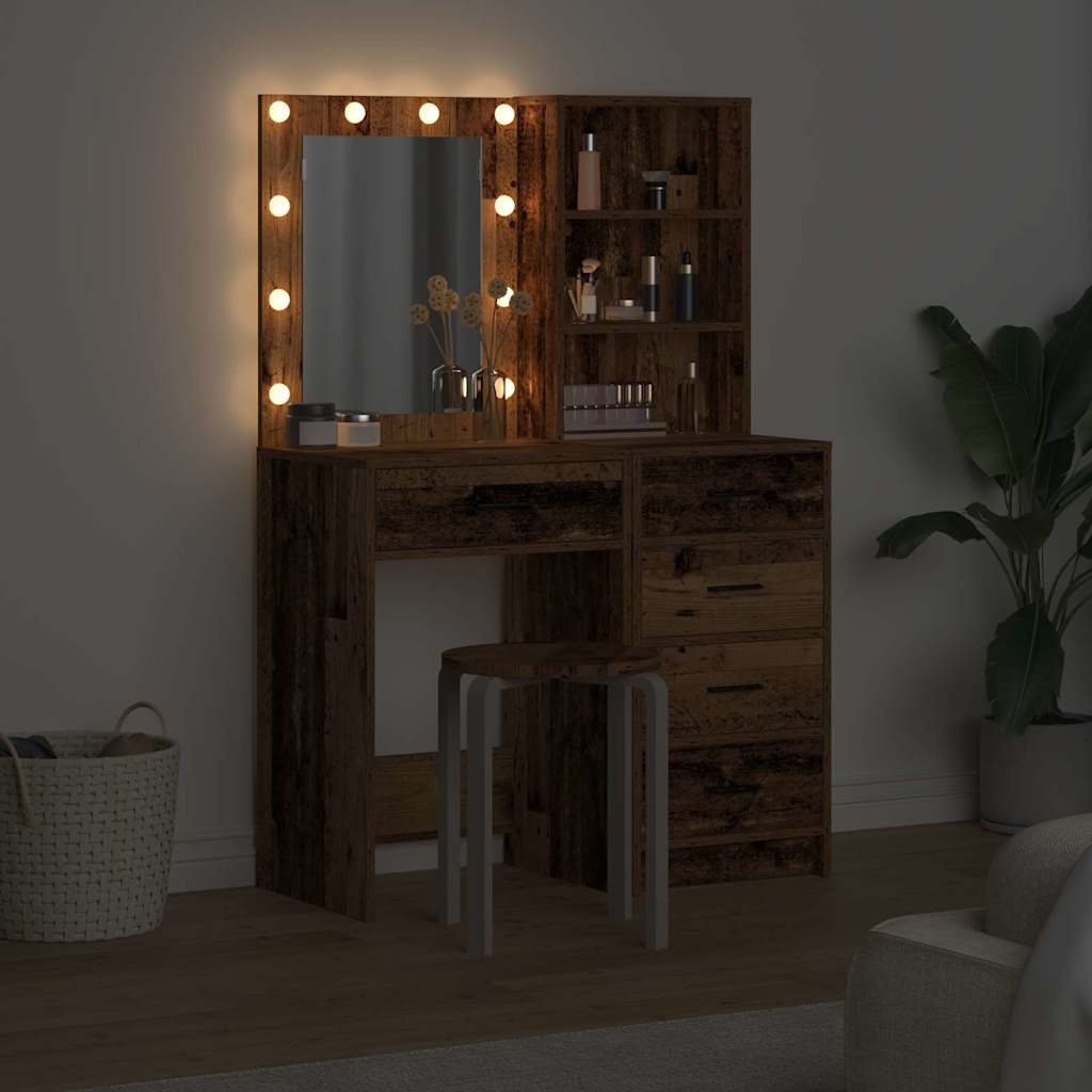 Klædeskab med hylde 2 pcs Brun 50 x 41 x 135 cm Konstrueret træ