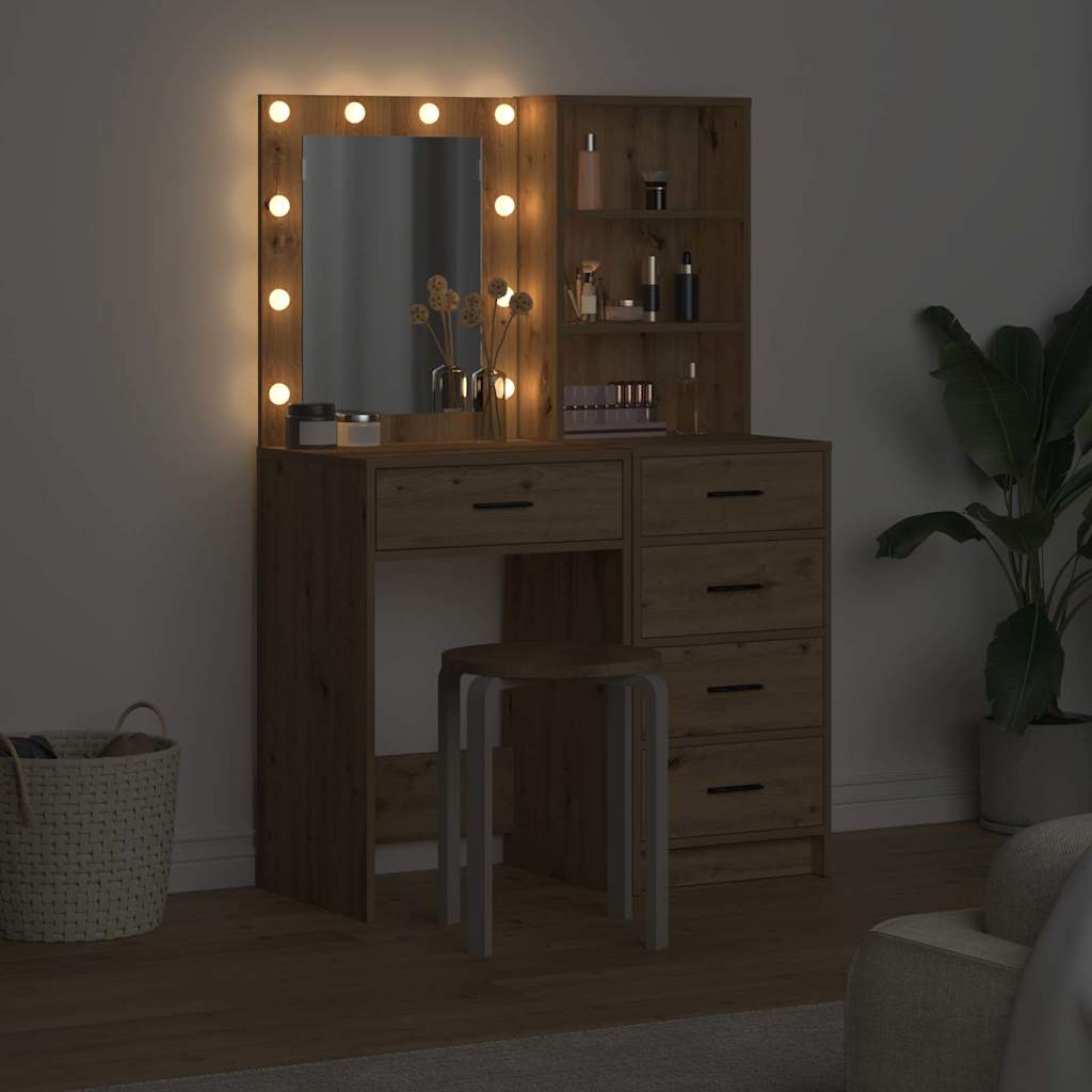 Klædeskab med hylde 2 pcs Brun 50 x 41 x 135 cm Konstrueret træ