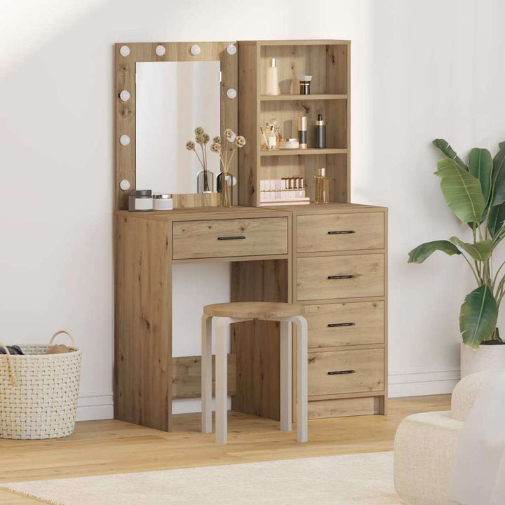 Klædeskab med hylde 2 pcs Brun 50 x 41 x 135 cm Konstrueret træ