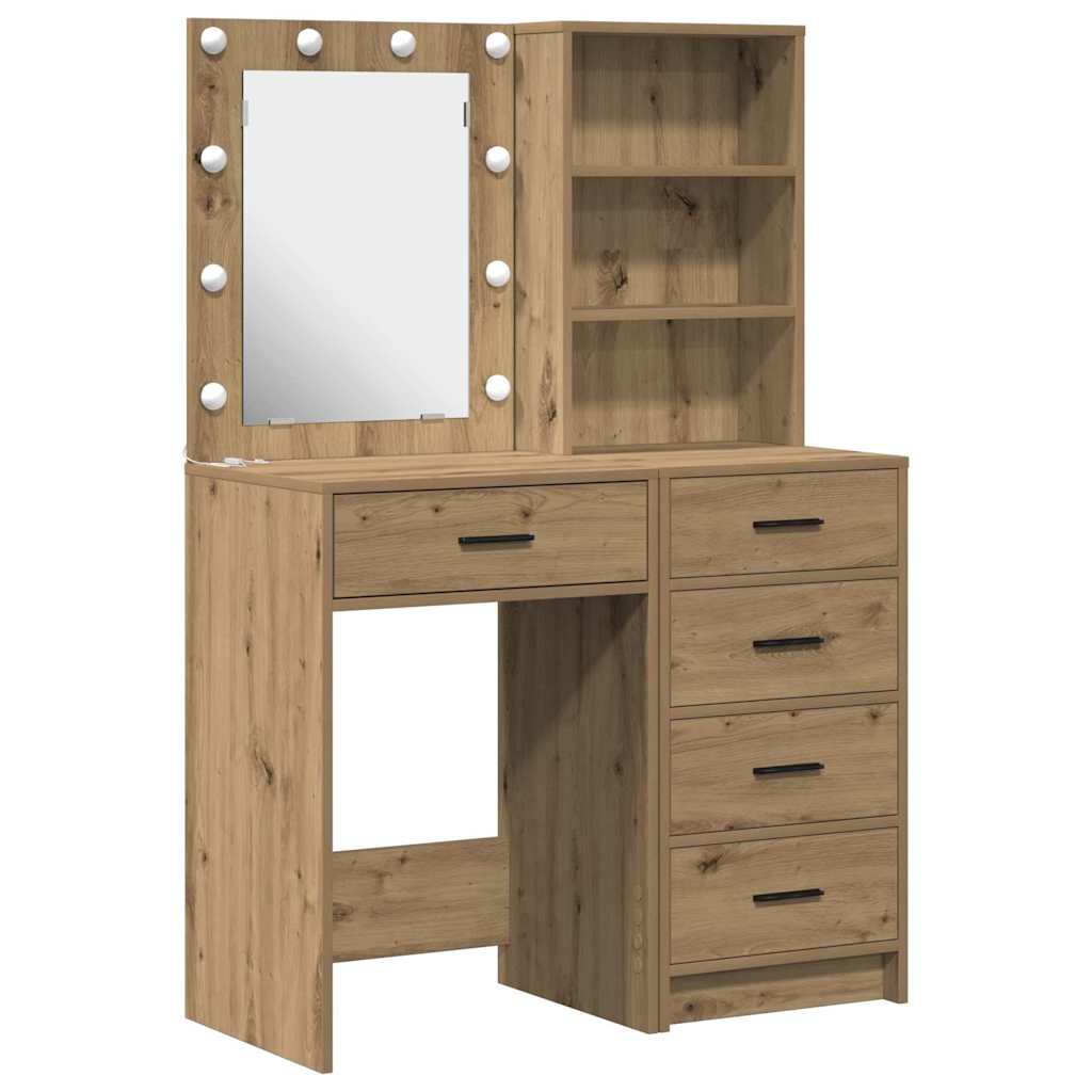 Klædeskab med hylde 2 pcs Brun 50 x 41 x 135 cm Konstrueret træ